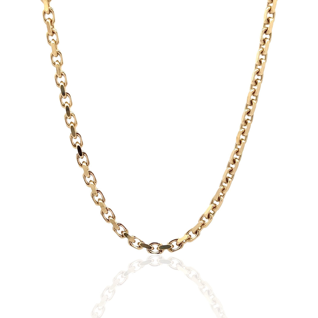 14 Karat Yellow Gold Anchoro Link Necklace