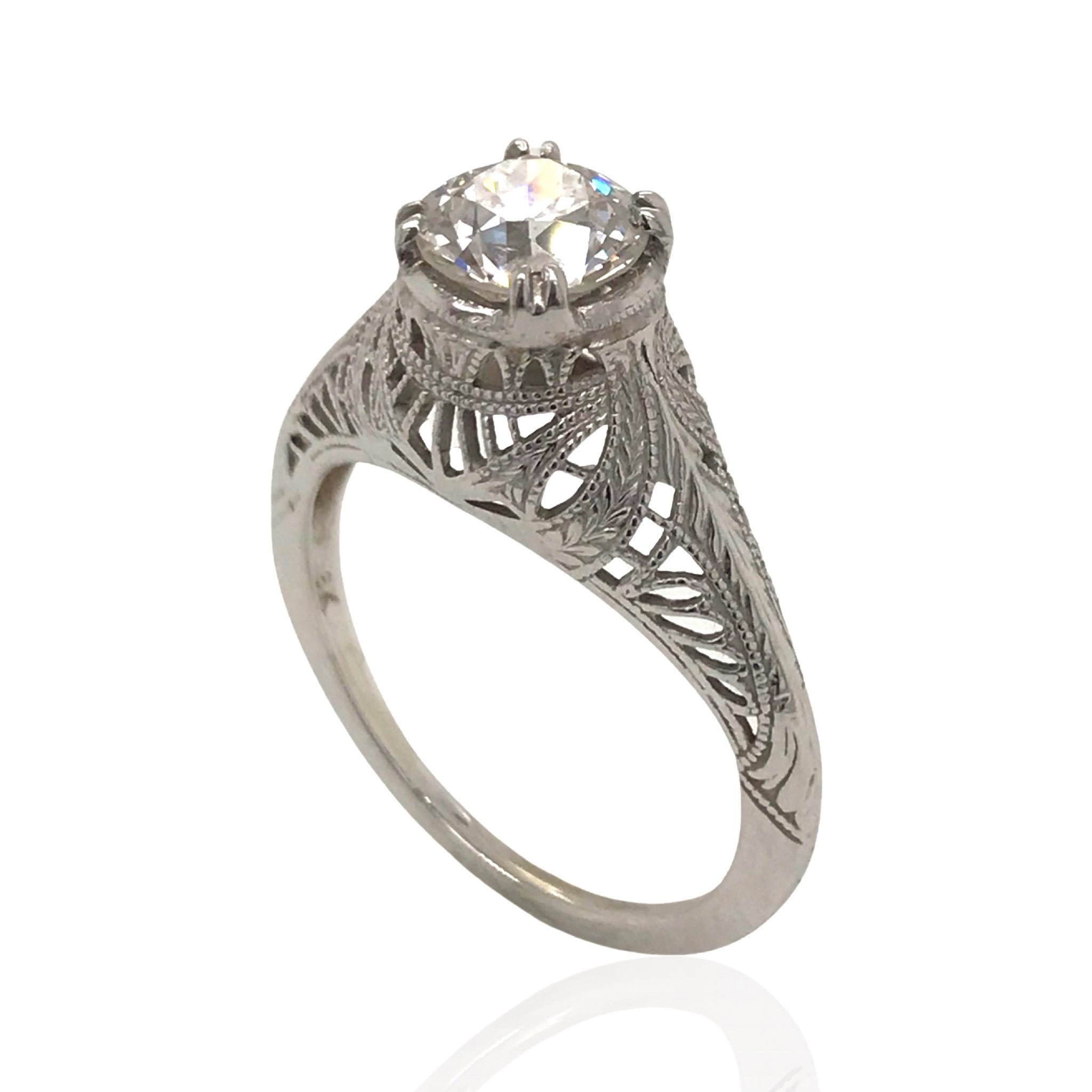 Art deco deals filigree ring