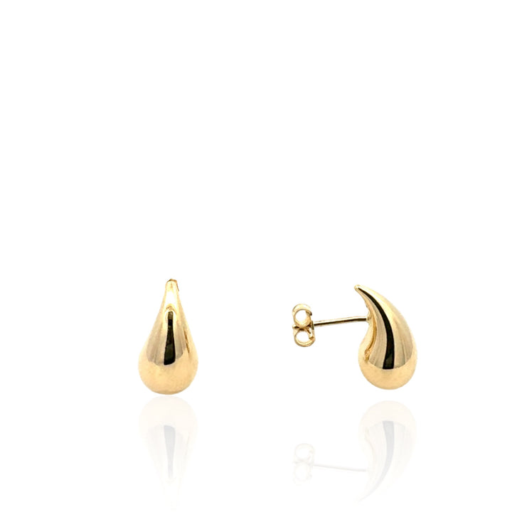 14 Karat Yellow Gold Small Tear Drop Earrings