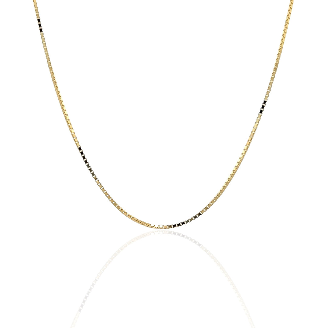 14 Karat Yellow Gold Box Chain